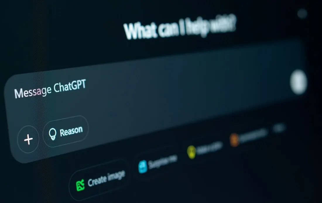 Interface de ChatGPT, moteur de réponse IA
